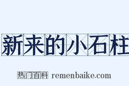 新来的小石柱是什么意思的图片